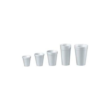 Lagasse DART Foam Cups, Hot/Cold, 10 Oz., Squat, White, 40/Bag, 1000/Carton DCC 12J12